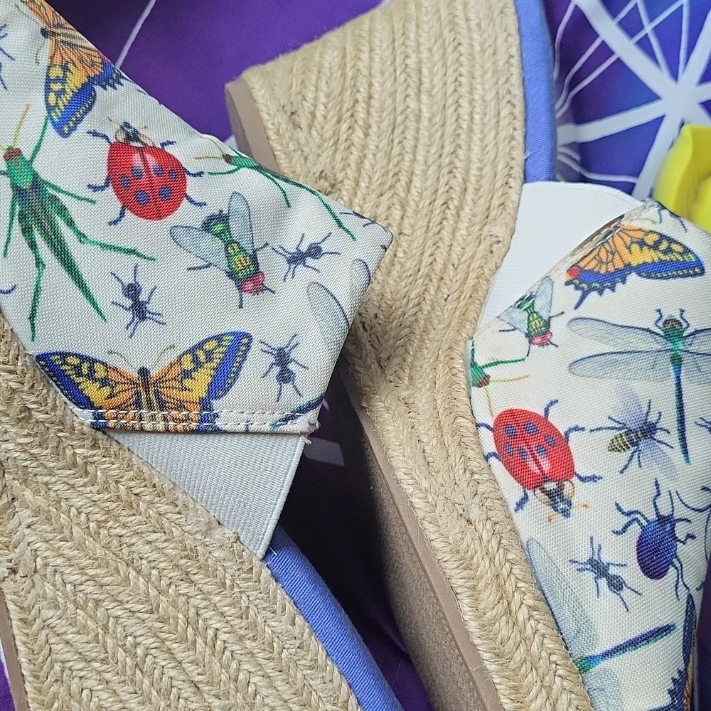 🪲Loudmouth Marlene Bug Out Espadrille Wedge